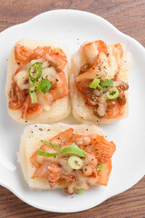 キムチ納豆ピザ