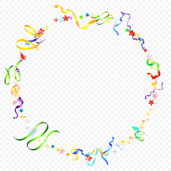 ribbon spiral confetti carnival color shine gift