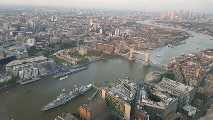 aerial view of the city