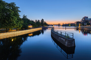 Fototapeta premium Tampere Tammerkoski canal view