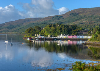 Portree harbour in the Isle of Skye