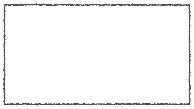 手描きのような、背景に使える動く枠の動画アニメーション素材