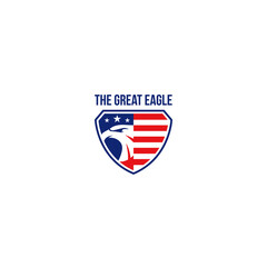Modern design The Great Eagle strong logo design