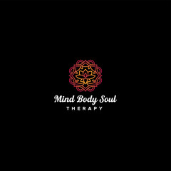 Modern design MIND BODY SOUL THERAPY logo design