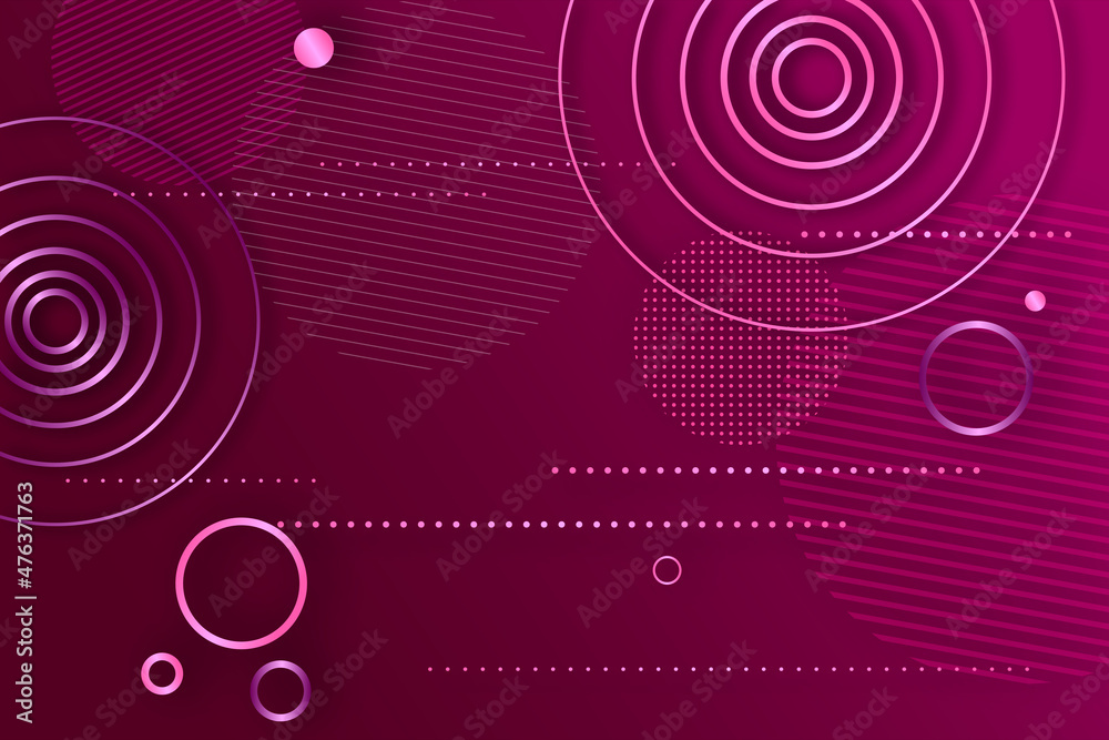 Poster Creative digital purple background with tech elements. Design and landing page concept. 3D Rendering.