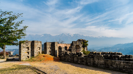 Ruins of haunted Kangra Fort near Palampur and Dharamsala, Himachal Pradesh, India