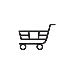 shopping cart icon design vector templates white on background