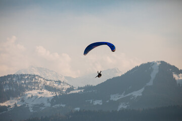 paraglider in the sky