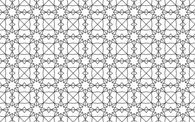 Seamless arabic geometric ornament background