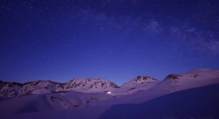 満天の星空　北アルプス / 立山連峰