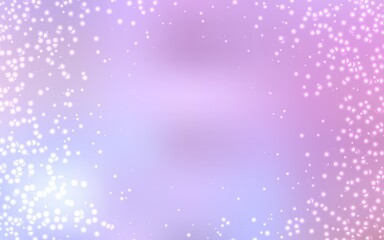 Light Purple, Pink vector layout with cosmic stars.