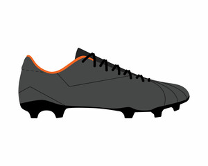 football or soccer shoe icon. Cartoon illustration, football or soccer shoe vector icon for web, flat isolated on white background vector illustration
