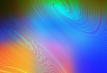 Light Multicolor vector template with lines.