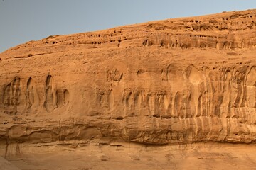 View of a rock formation near Al Ula. Saudi Arabia.
