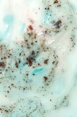 TIFFANY BLUE. Liquid marble pattern with bronze powder. Style incorporates the swirls of marble or the ripples of agate. Marbleized effect. Natural Luxury. Ancient oriental drawing technique. 