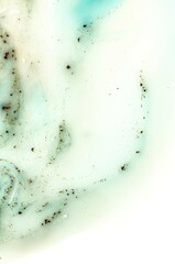 TIFFANY BLUE. Liquid marble pattern with bronze powder. Style incorporates the swirls of marble or the ripples of agate. Marbleized effect. Natural Luxury. Ancient oriental drawing technique. 