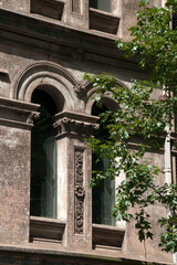 Sydney Australia, windows of an old building in the sunshine