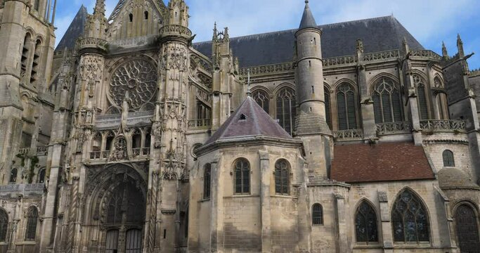 The Senlis cathedral, Senlis,Oise department, France