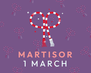 Martisor Celebration Vector Design great for projects relating Rumanian and Moldovan celebration of every 1 March Baba Marta/Martisol