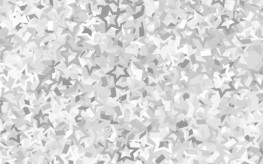 Light Gray vector texture with beautiful stars.