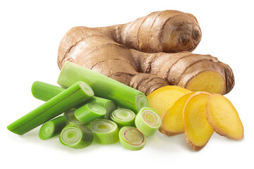 Ginger with lemongrass, paths