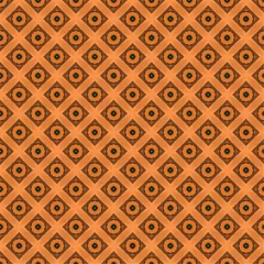 Cercles muraux Orange motif vectoriel abstrait sans couture et texture avec des formes pour des conceptions et des arrière-plans créatifs