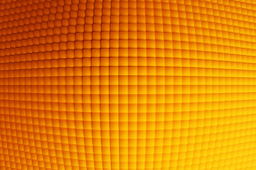 Fototapeta premium 3d illustration of rows of yellow cube.Parallelogram pattern. Technology geometry background