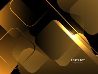 Abstract geometric gold elegant dynamic shape modern pattern background