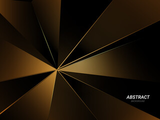 Abstract geometric gold elegant dynamic shape modern pattern background