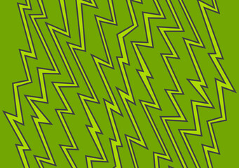 Abstract background with green jagged zigzag line pattern