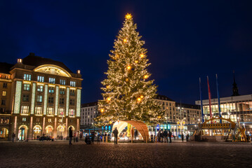 The old market in Dresden, This most famous Christmas market will be held here every Christmas, but...