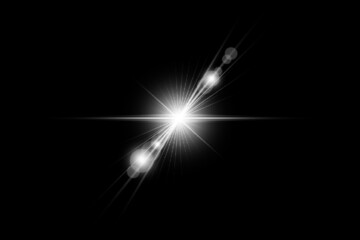 Lens Flare dusty white light