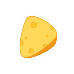 Cheese icon vector. Cheese on white background. logo design.