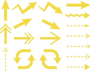 矢印　黄色　種類　セット