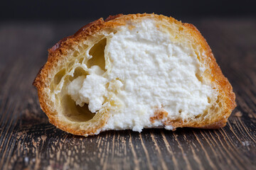 custard cake with sweet curd filling