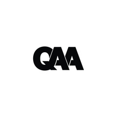 QAA letter monogram logo design vector