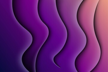 abstract colorful purple gradient wavy shape dynamic light and shadow background.eps10 vector