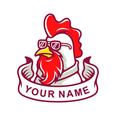 Rooster Mascot Logo Design Vector - Vector © Bara