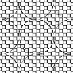 Background is seamless. Black and white abstraction. Geometric shapes circles with shadows. 3d plaster. Texture for wallpaper, scrapbooking and fabric. Printing on paper, bedspreads, bed linen.