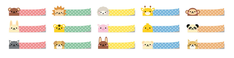 付箋　動物　アニマル