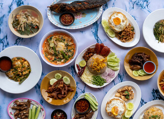 Thai Food Mixed Dishes 