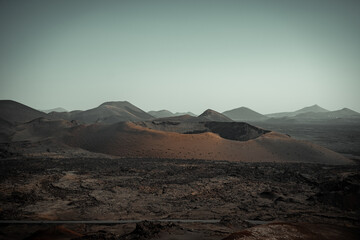 Fototapeta na wymiar volcano in the desert