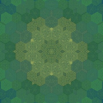 Modern abstract contemporary pattern shapes design for background, scarf pattern texture for print on cloth, cover photo, website, mandala decoration, retro, vintage, trend, 3d illustration, baroque