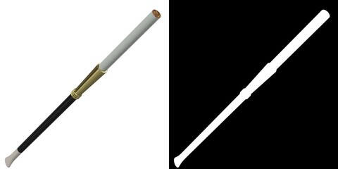3D rendering illustration of a cigarette holder