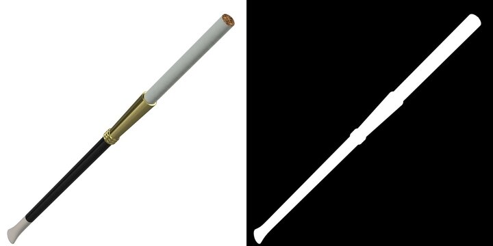 3D rendering illustration of a cigarette holder