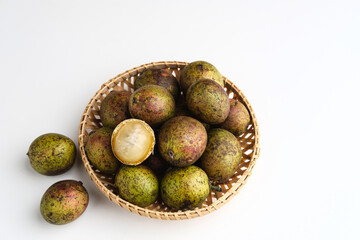 Matoa fruit from Papua, Indonesia. Matoa contains vitamin, nutrients and antioxidant. Selective focus image.
