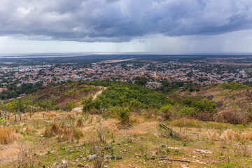 View over the city Trinidad on Cuba