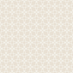 Trendy background image with geometric ornament on beige background for your design projects, seamless patterns, wallpaper textures with flat design. Vector illustration