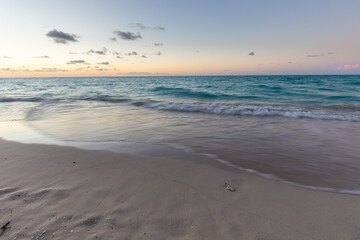 Beach at Sunset Background