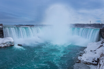 Niagara falls in winter